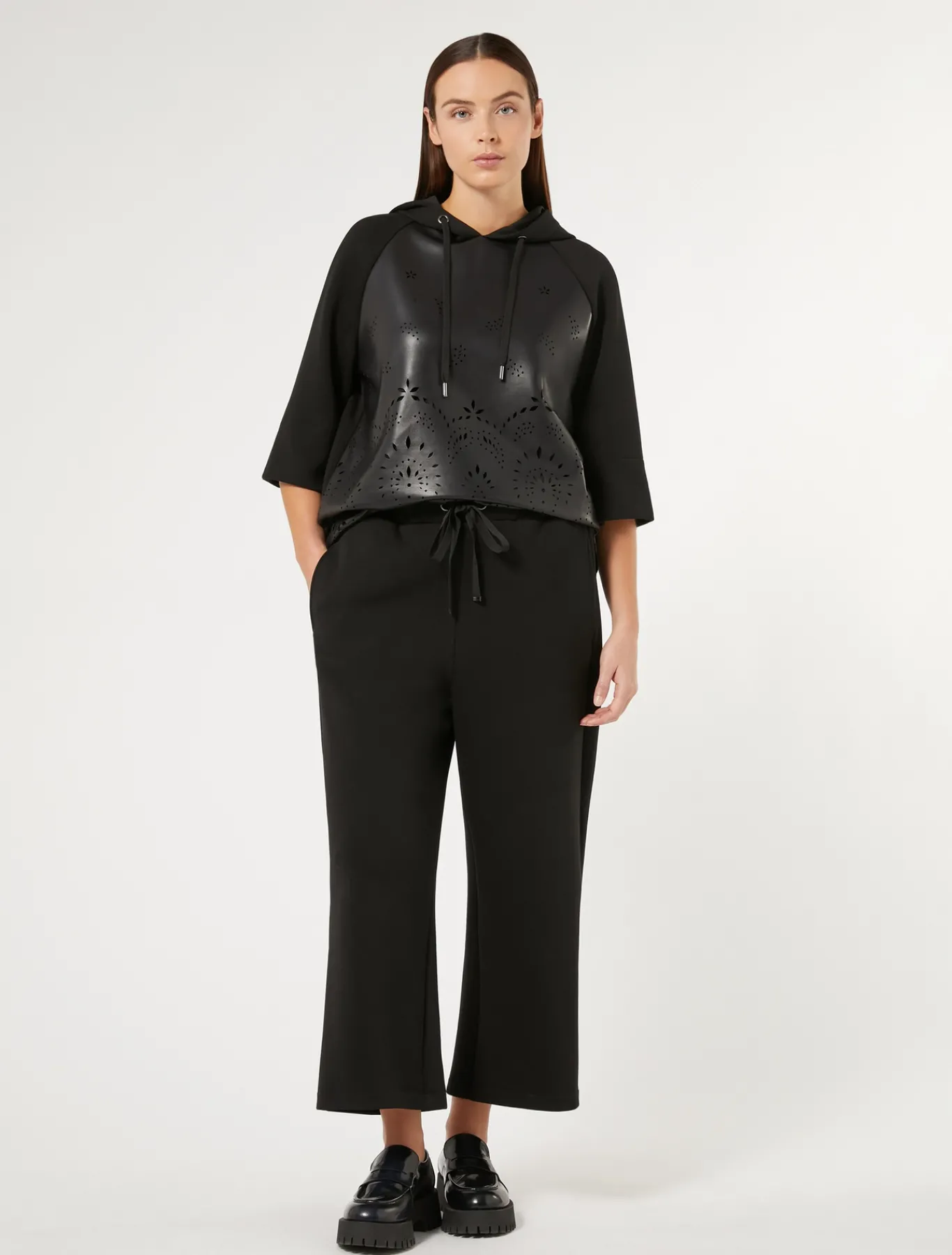 Marina Rinaldi Pantalon en jersey scuba NOIR Clearance