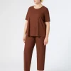 Marina Rinaldi Pantalon en jersey technique CUIVRE Online