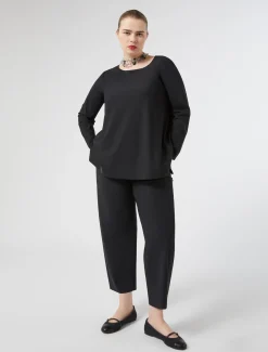 Marina Rinaldi Pantalon en jersey technique NOIR Discount