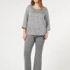Marina Rinaldi Pantalon en jersey teint en fil NOIR Hot