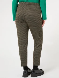 Marina Rinaldi Pantalon en jersey teint en fil CAFE Fashion