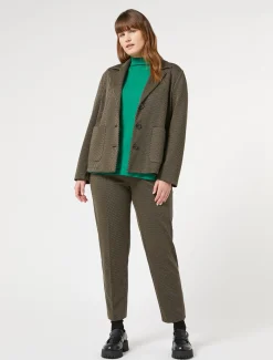 Marina Rinaldi Pantalon en jersey teint en fil CAFE Fashion