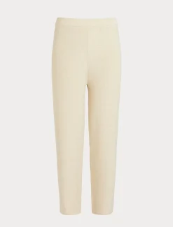 Marina Rinaldi Pantalon en laine et lurex IVOIRE New