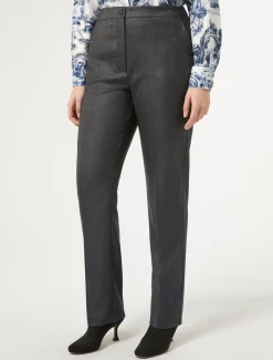 Marina Rinaldi Pantalon en laine et soie BLEUJEANS Online