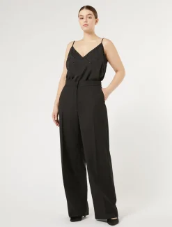 Marina Rinaldi Pantalon en levantine avec strass NOIR Clearance