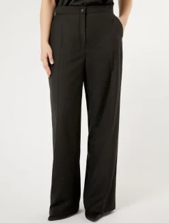 Marina Rinaldi Pantalon en levantine avec strass NOIR Clearance
