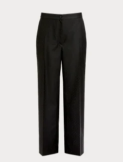 Marina Rinaldi Pantalon en levantine avec strass NOIR Clearance