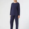 Marina Rinaldi Pantalon en maille BLEU Hot