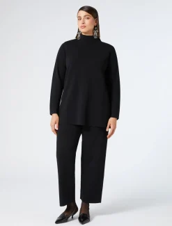 Marina Rinaldi Pantalon en maille NOIR Hot