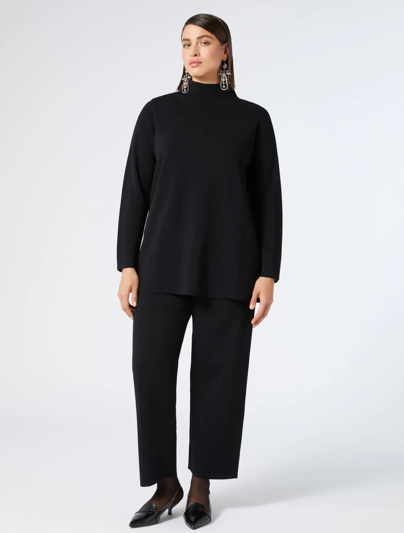 Marina Rinaldi Pantalon en maille NOIR Hot