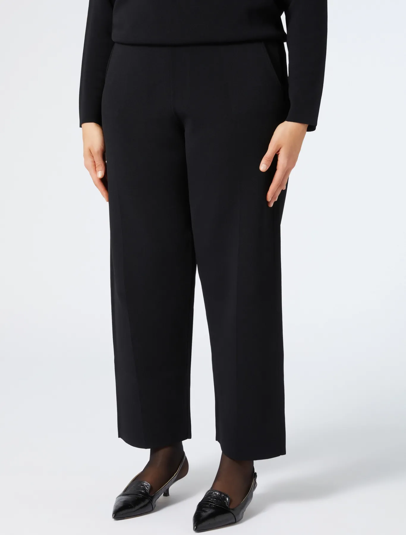 Marina Rinaldi Pantalon en maille NOIR Hot