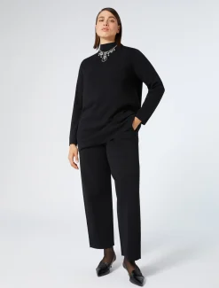 Marina Rinaldi Pantalon en maille NOIR Hot