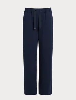 Marina Rinaldi Pantalon en molleton de coton stretch BLEU Best