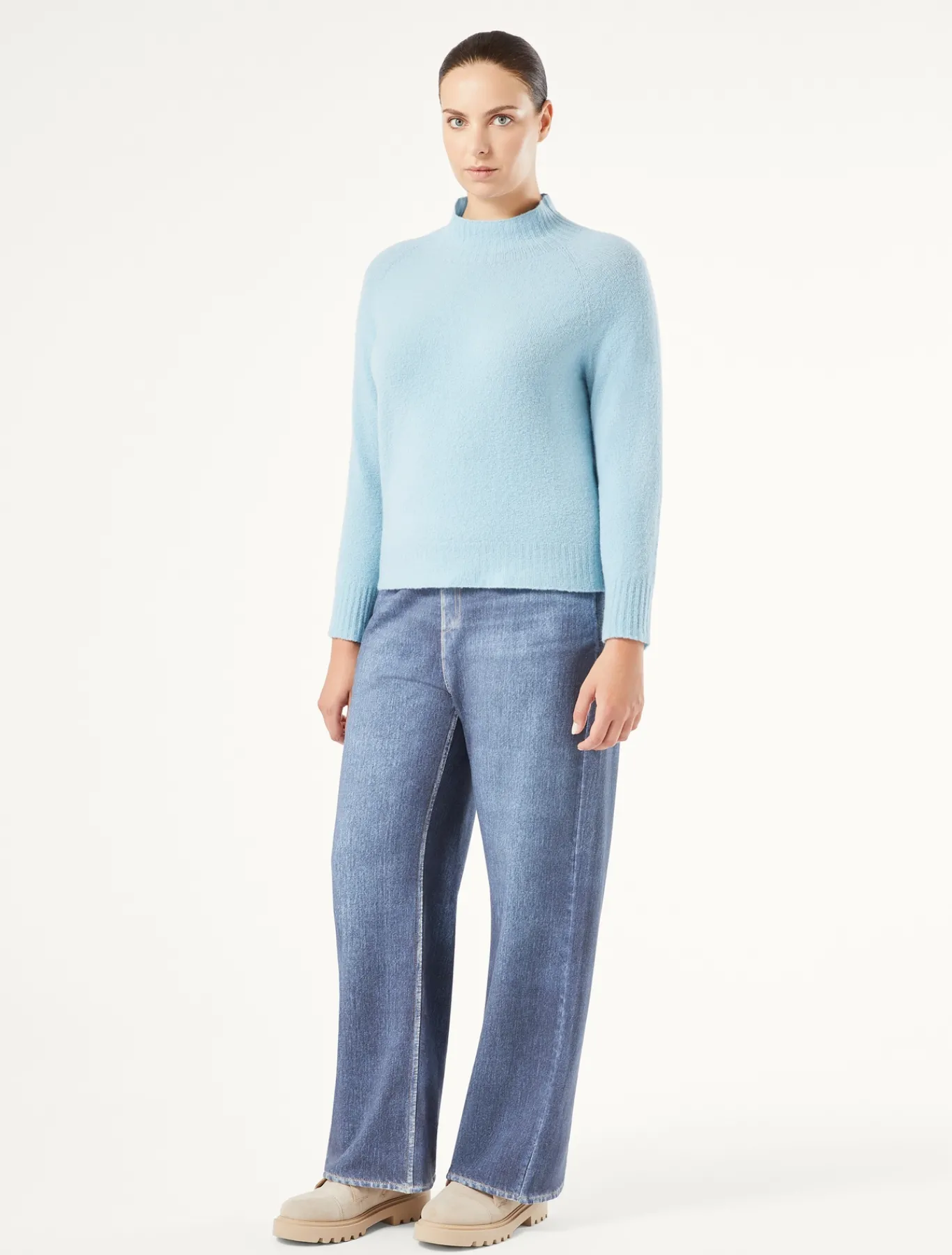 Marina Rinaldi Pantalon en molleton imprimé BLEUET Discount