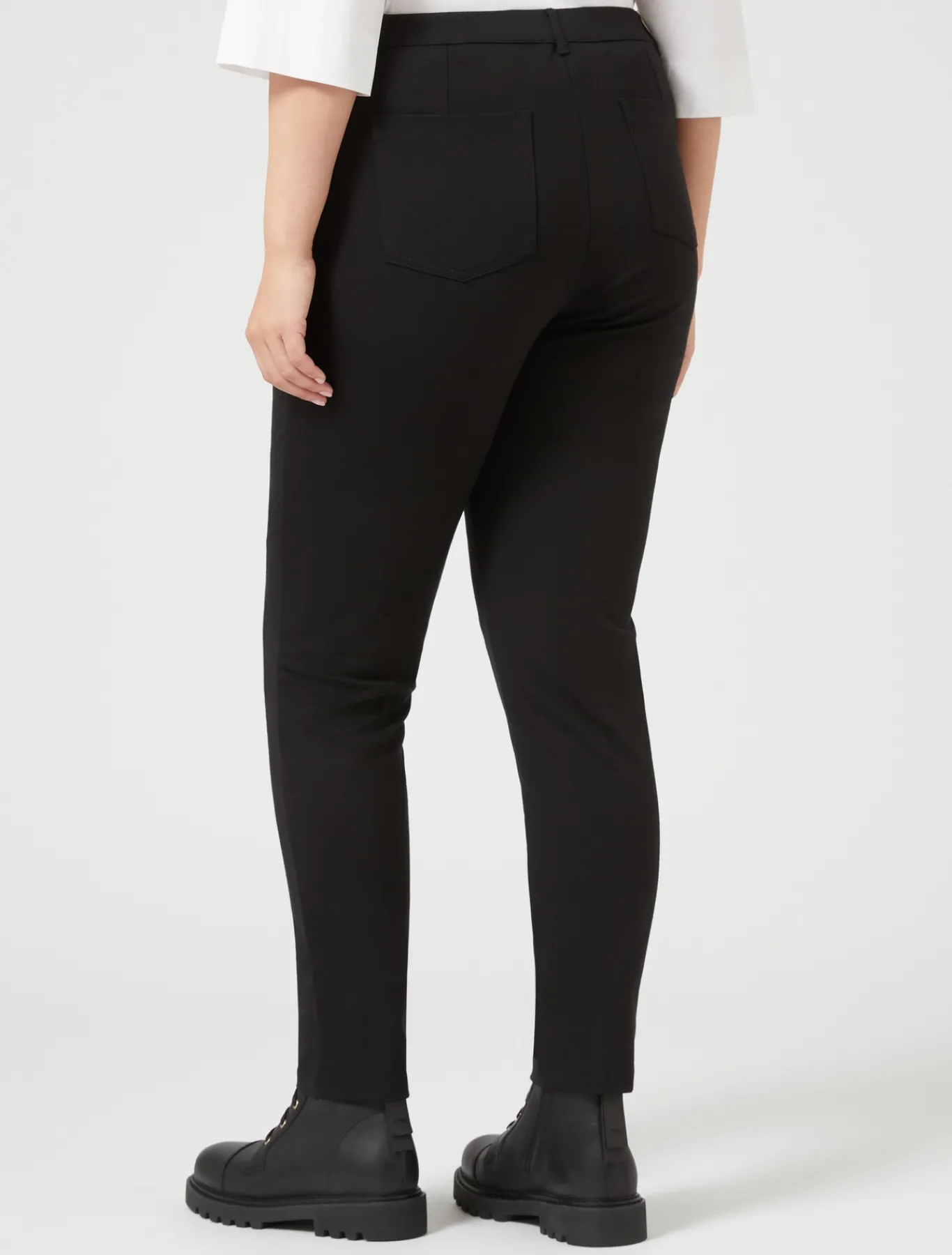 Marina Rinaldi Pantalon en point Milano NOIR Best