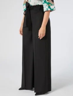 Marina Rinaldi Pantalon en popeline de coton NOIR Best