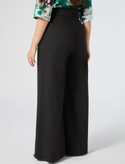Marina Rinaldi Pantalon en popeline de coton NOIR Best