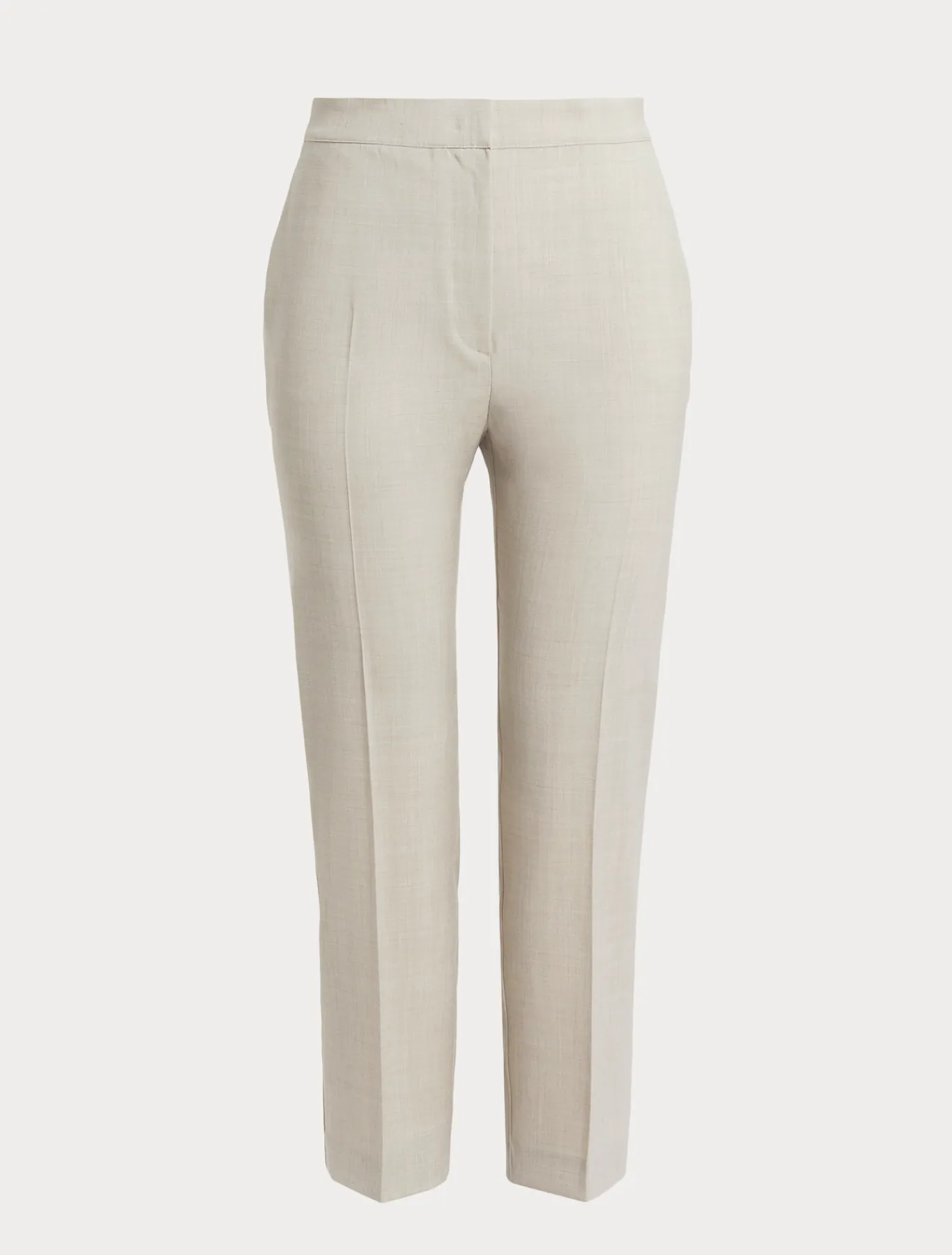Marina Rinaldi Pantalon en popeline de pure laine BEIGE Clearance