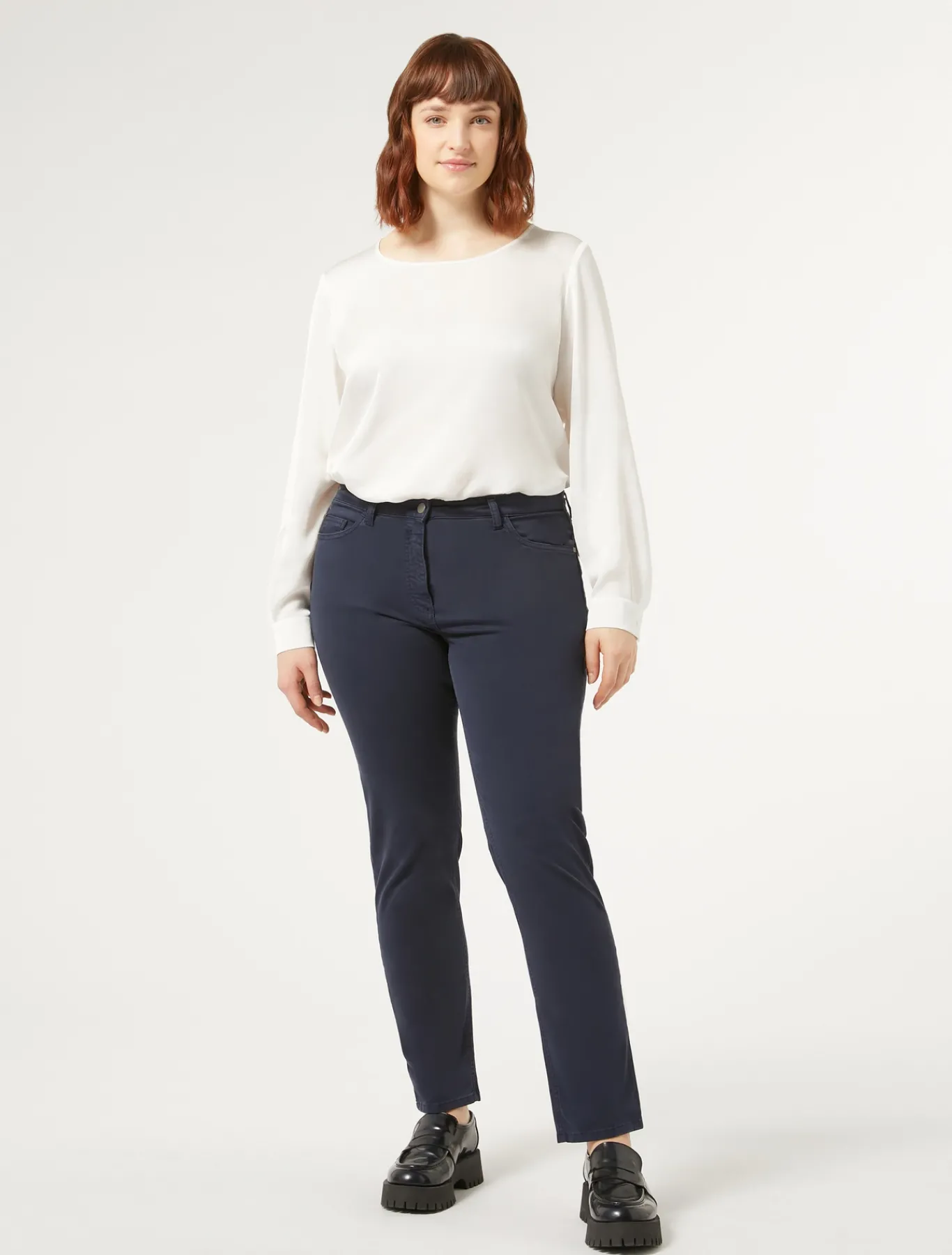 Marina Rinaldi Pantalon en satin BLEUNUIT Hot