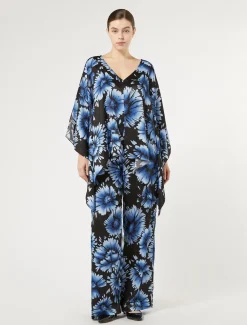 Marina Rinaldi Pantalon en satin NOIR New