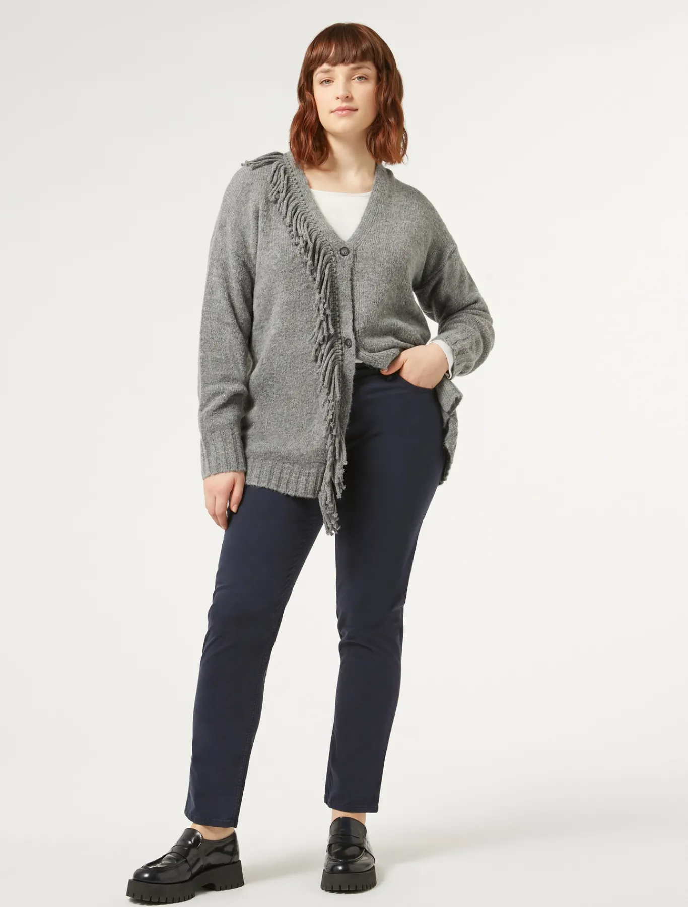 Marina Rinaldi Pantalon en satin BLEUNUIT Hot