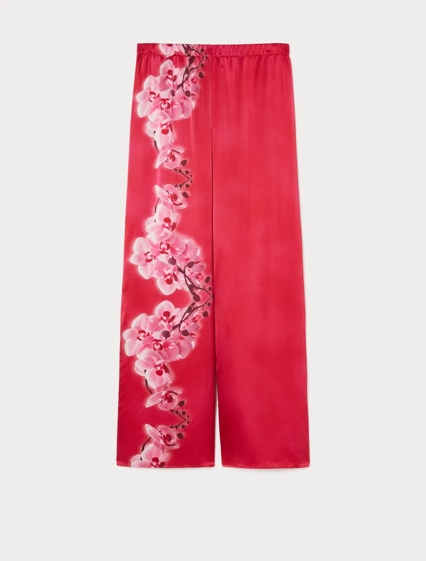 Marina Rinaldi Pantalon en satin de soie FUCHSIA Clearance