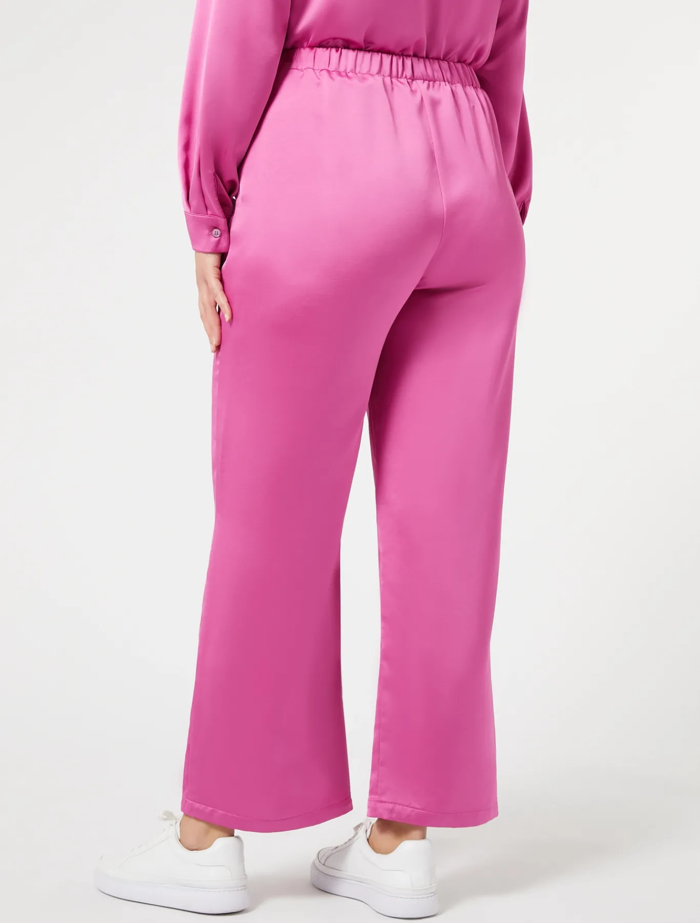 Marina Rinaldi Pantalon en satin fluide VIEUXROSE Outlet