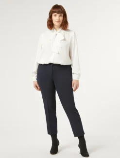 Marina Rinaldi Pantalon en sergé BLEUNUIT Discount