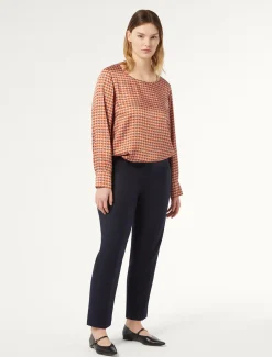 Marina Rinaldi Pantalon en sergé BLEUNUIT Clearance
