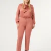 Marina Rinaldi Pantalon en sergé TERRECUITE Hot