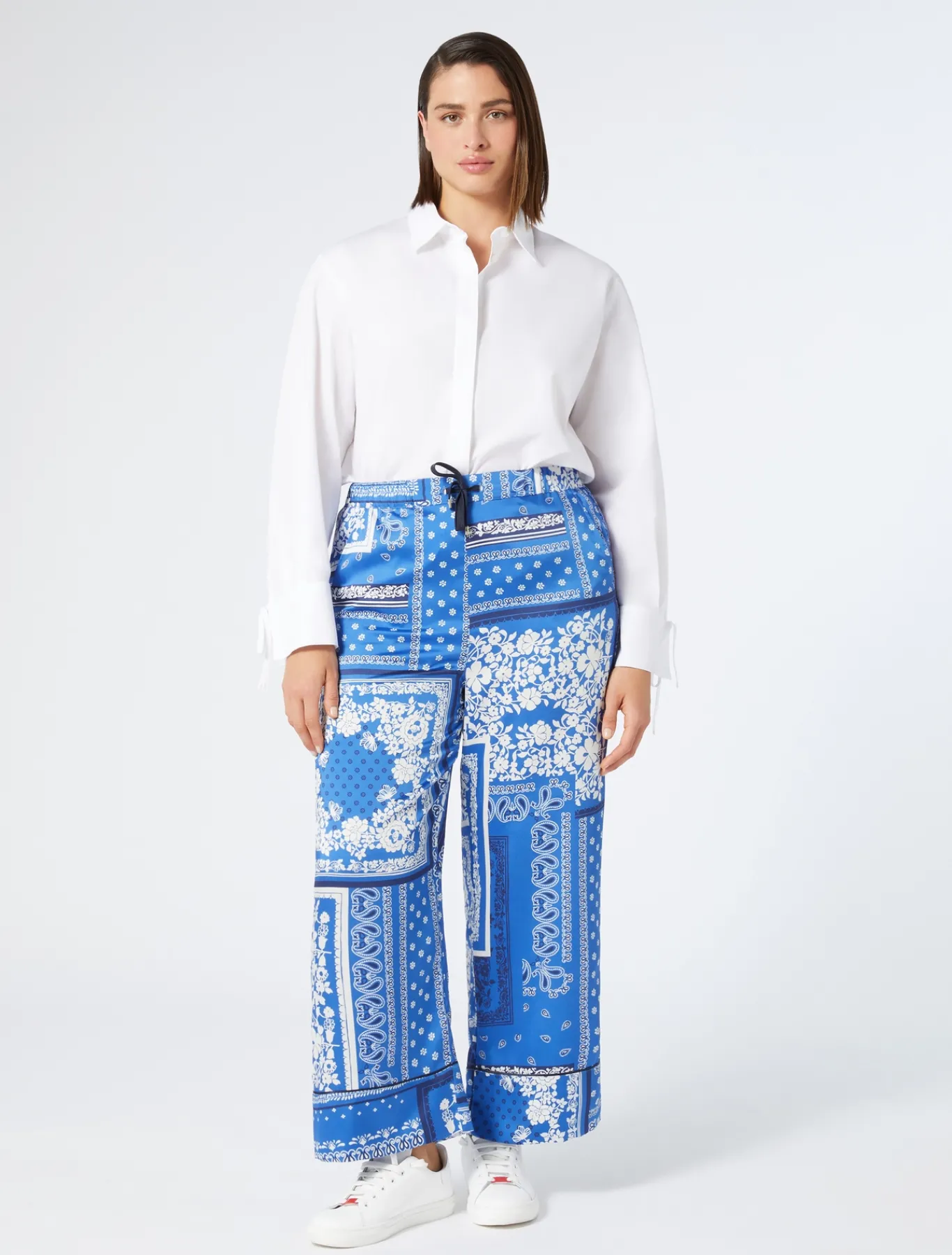 Marina Rinaldi Pantalon en sergé AZURE Sale