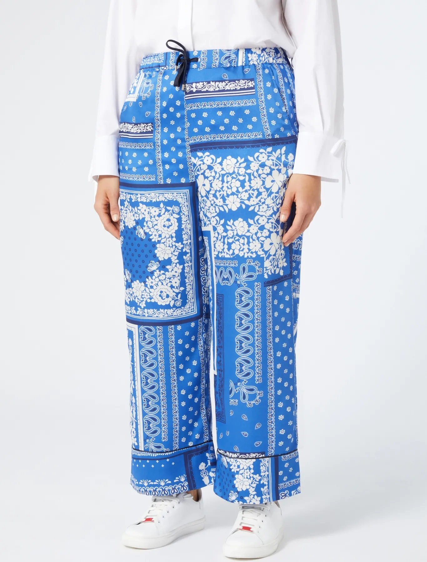 Marina Rinaldi Pantalon en sergé AZURE Sale