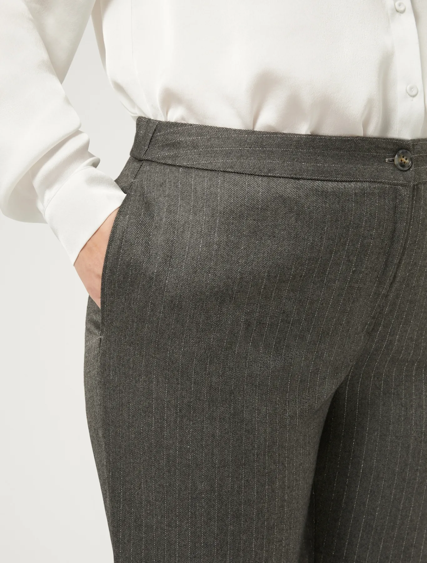 Marina Rinaldi Pantalon en sergé GRISMOYEN Online