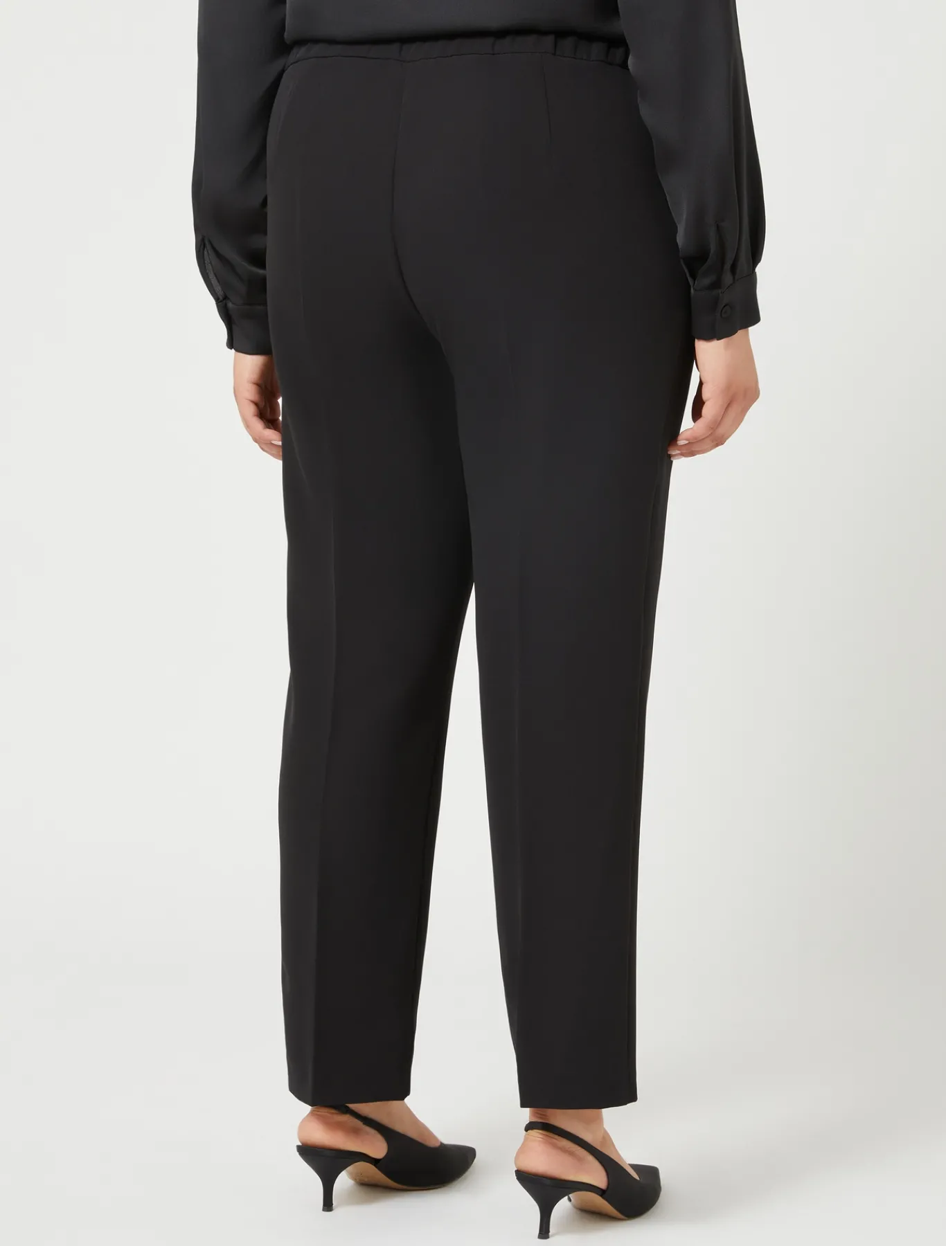 Marina Rinaldi Pantalon en sergé NOIR Best