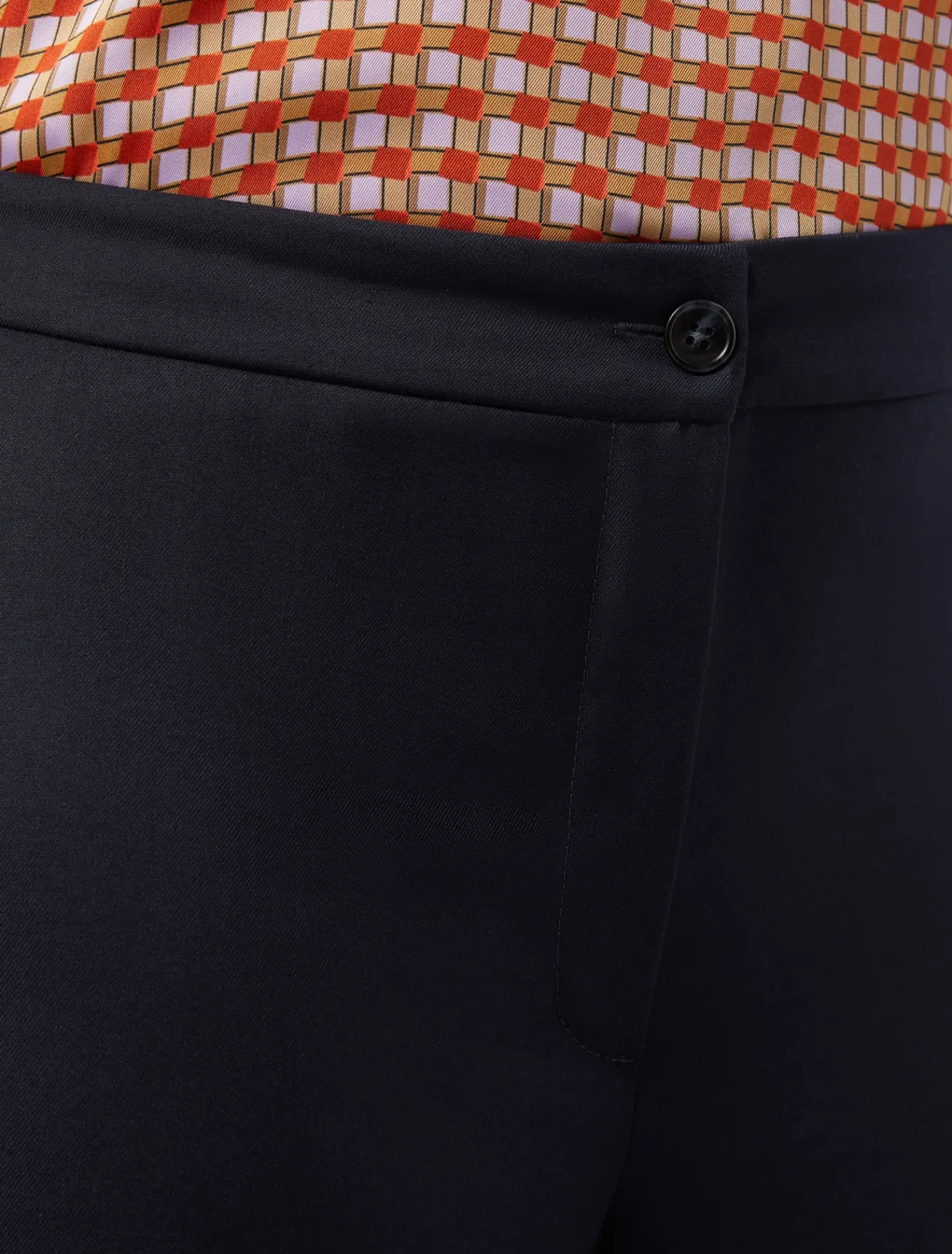 Marina Rinaldi Pantalon en sergé BLEUNUIT Clearance