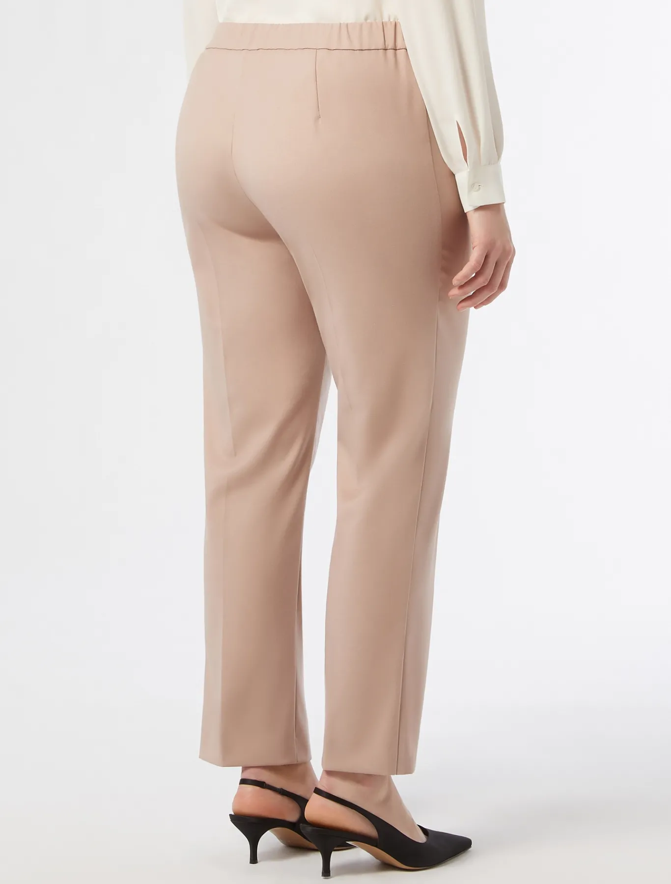 Marina Rinaldi Pantalon en sergé MAUVE New