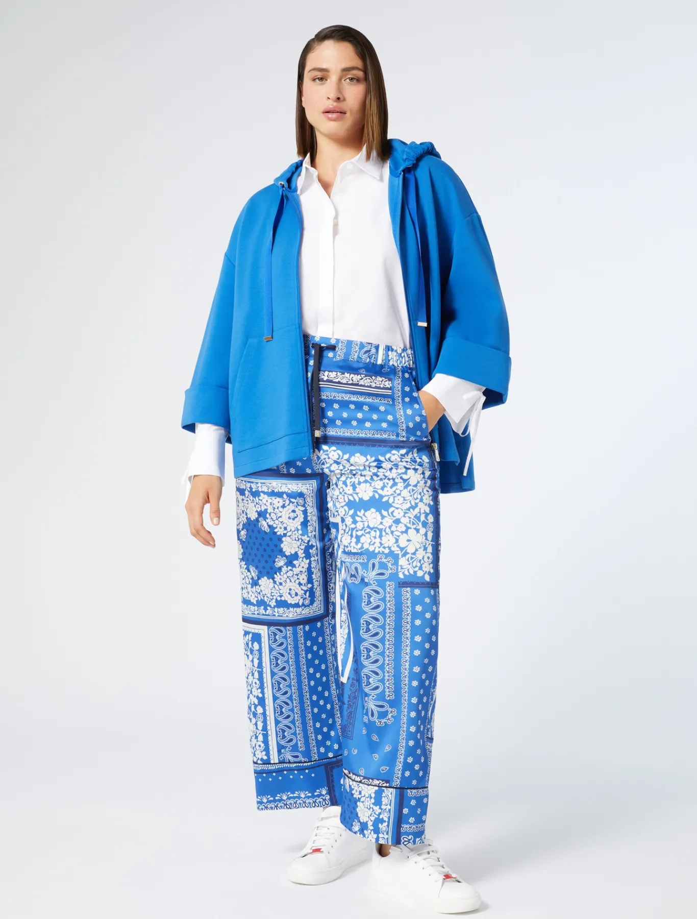 Marina Rinaldi Pantalon en sergé AZURE Sale