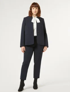 Marina Rinaldi Pantalon en sergé BLEUNUIT Discount