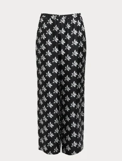 Marina Rinaldi Pantalon en sergé de soie NOIR Outlet