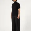 Marina Rinaldi Pantalon en sergé de viscose mélangée NOIR Discount