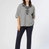 Marina Rinaldi Pantalon en sergé de viscose BLEU Fashion