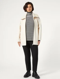 Marina Rinaldi Pantalon en sergé de viscose mélangée NOIR Sale
