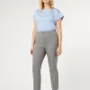 Marina Rinaldi Pantalon en sergé de viscose mélangée GRISMOYEN Discount