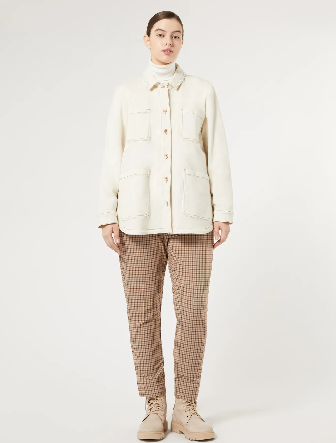 Marina Rinaldi Pantalon en sergé de viscose mélangée ROSE New
