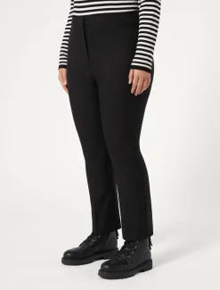 Marina Rinaldi Pantalon en sergé de viscose mélangée NOIR Sale