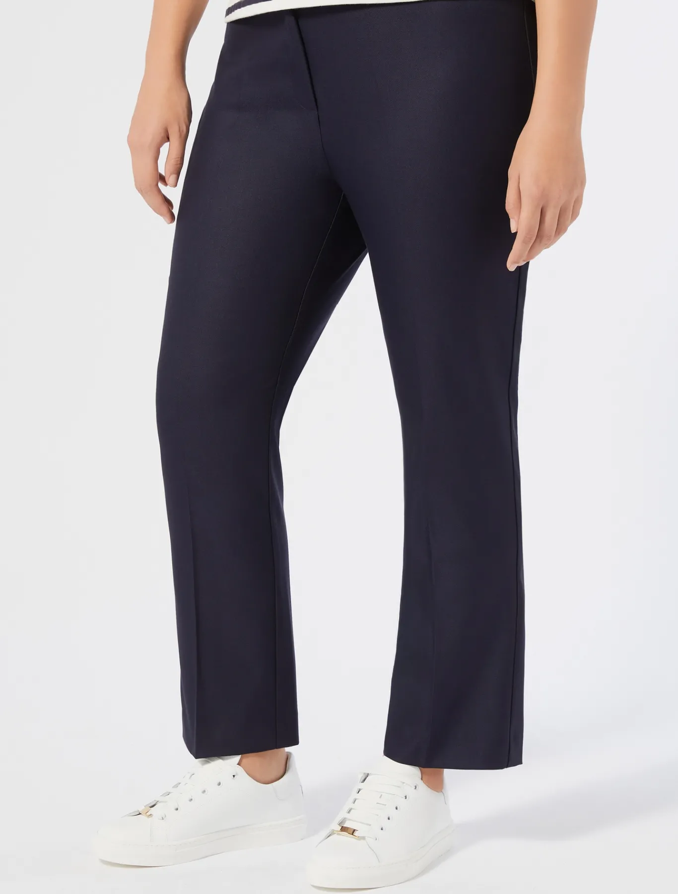 Marina Rinaldi Pantalon en sergé de viscose BLEU Fashion