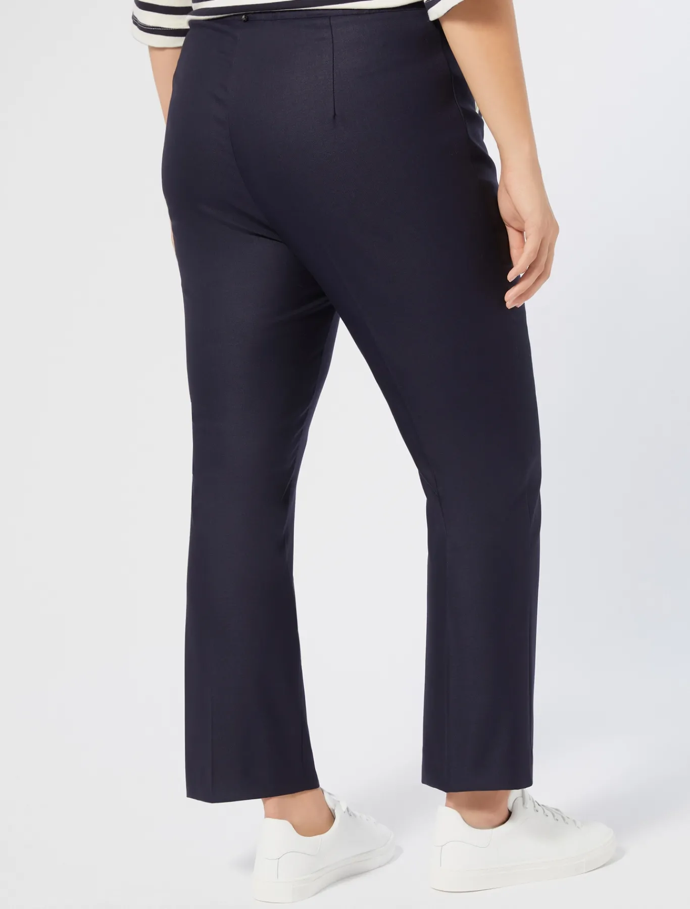 Marina Rinaldi Pantalon en sergé de viscose BLEU Fashion