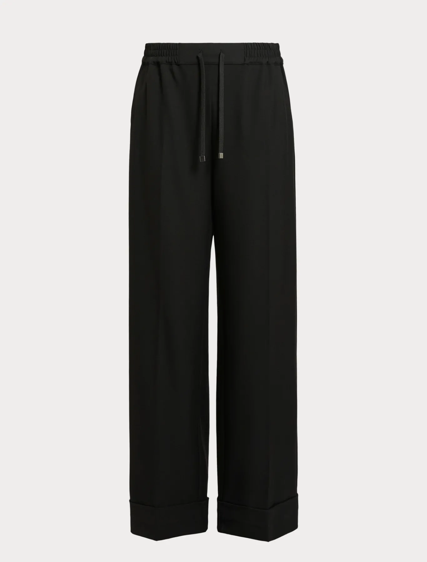 Marina Rinaldi Pantalon en sergé de viscose mélangée NOIR Discount