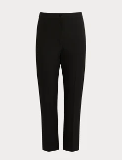 Marina Rinaldi Pantalon en sergé de viscose mélangée NOIR Sale