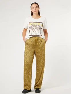 Marina Rinaldi Pantalon en sergé imprimé OCRE Fashion